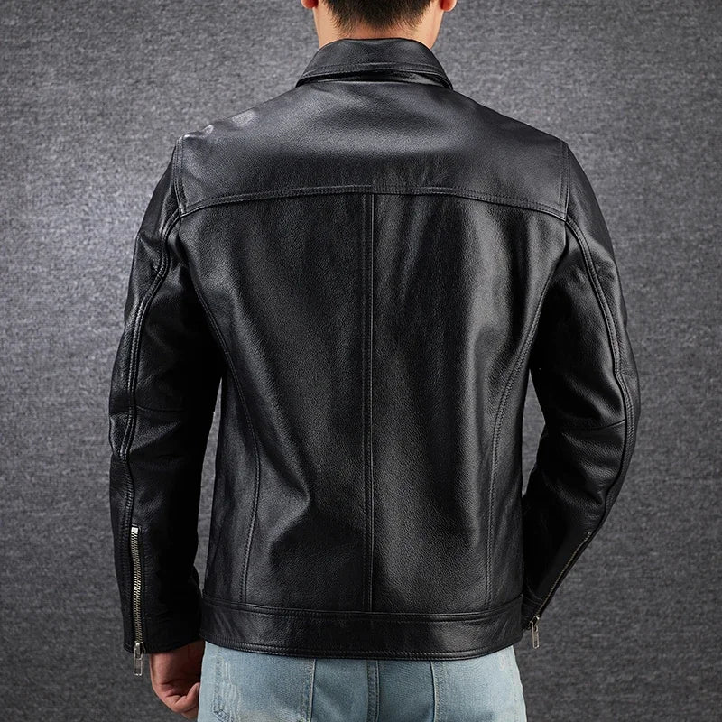 Fr Genuine Leather Winter Cowhide Jacket