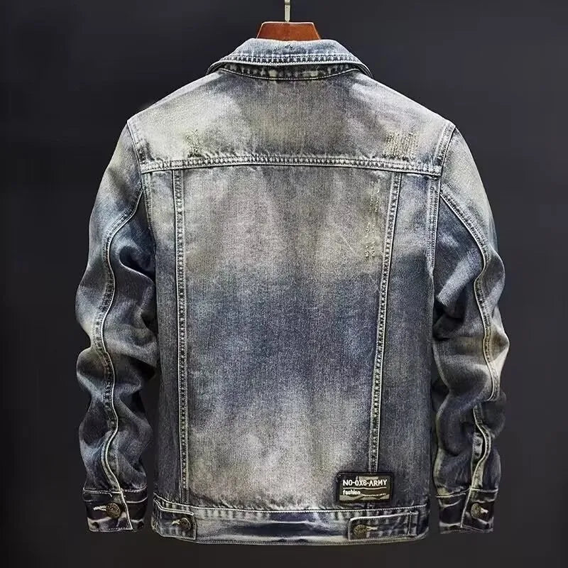 Trench coat men jeans Jacket